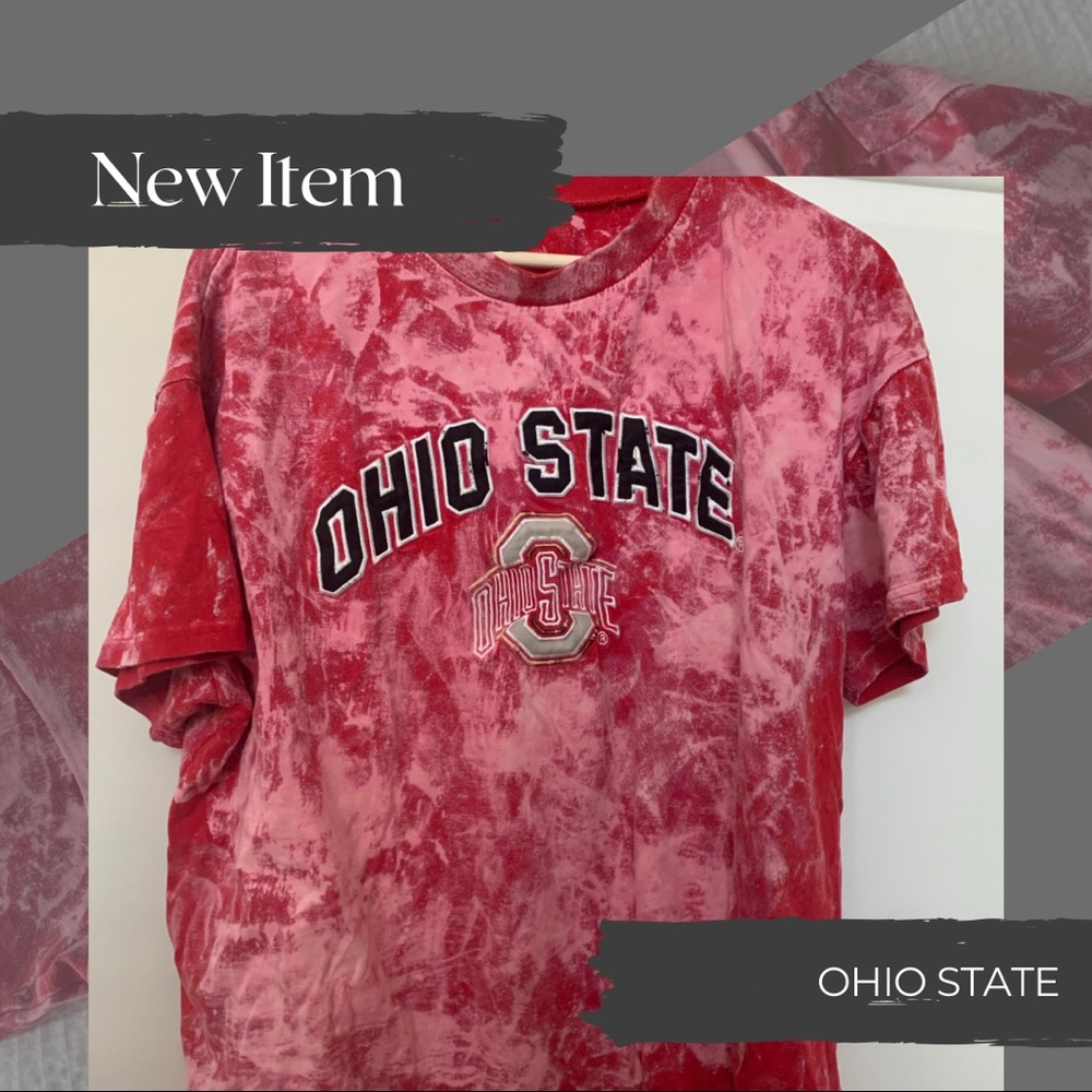 ACID WASHED OHIO STATE SHIRT